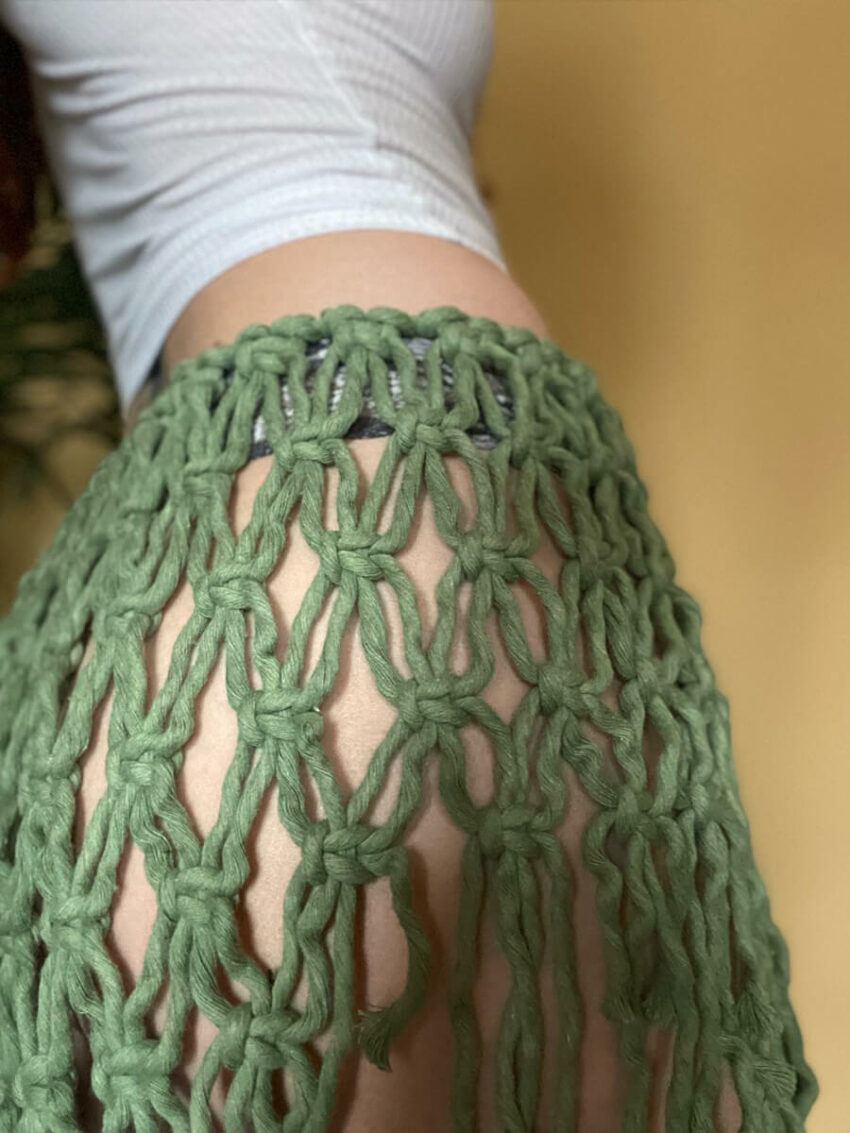 Festival Boho Macrame Skirt