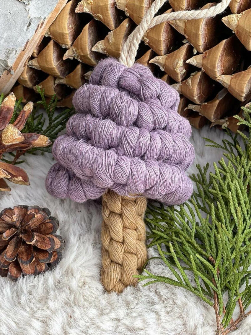 Macrame Mushroom Ornaments