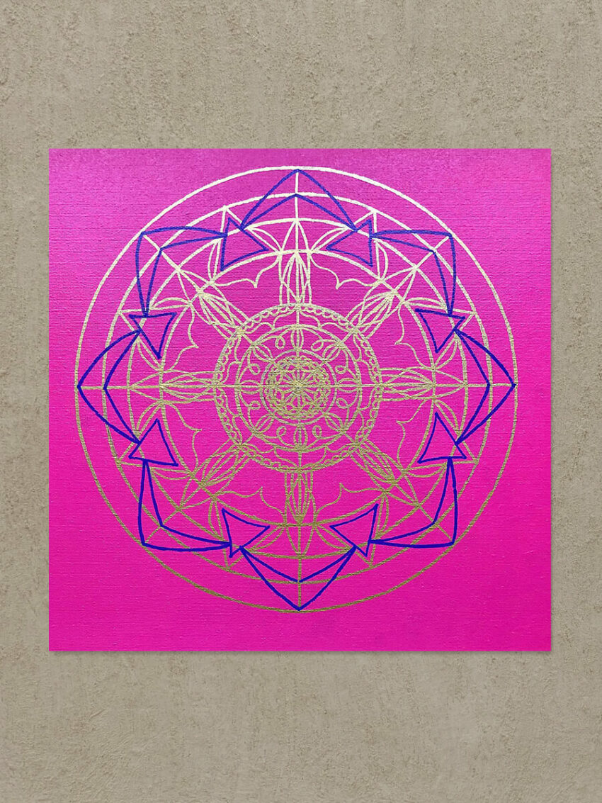 In the Middle of the Mystery Mandala Painting