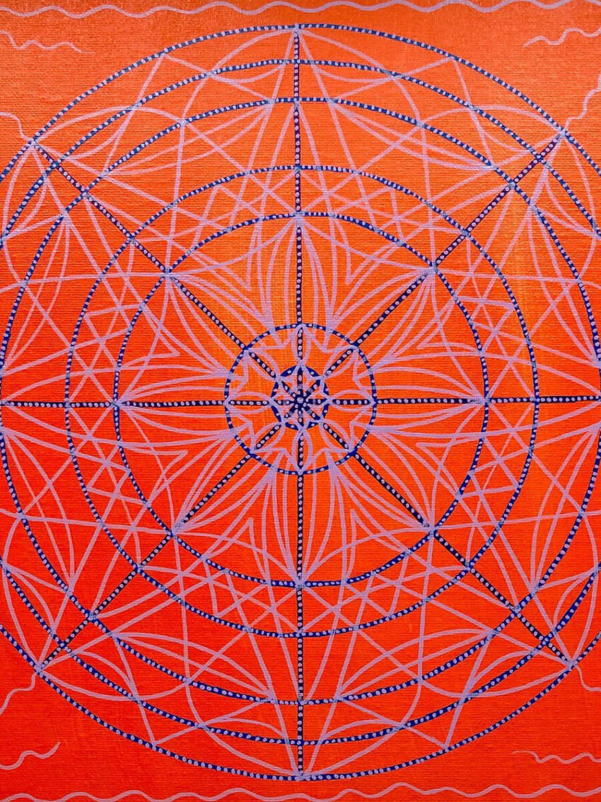 Awareness Rising Mandala Painting